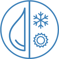 Door middel van de twee onderling verbonden koelcycli is het mogelijk om de verwarming/koeling te scheiden van de HWW-productie en is de parallelle werking mogelijk, zonder dat het comfort van de woning wordt onderbroken.