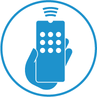 IOS- en Android-toepassing voor smartphones en tablets waarmee één of meer Bi2-terminals lokaal en op afstand kunnen worden bediend.